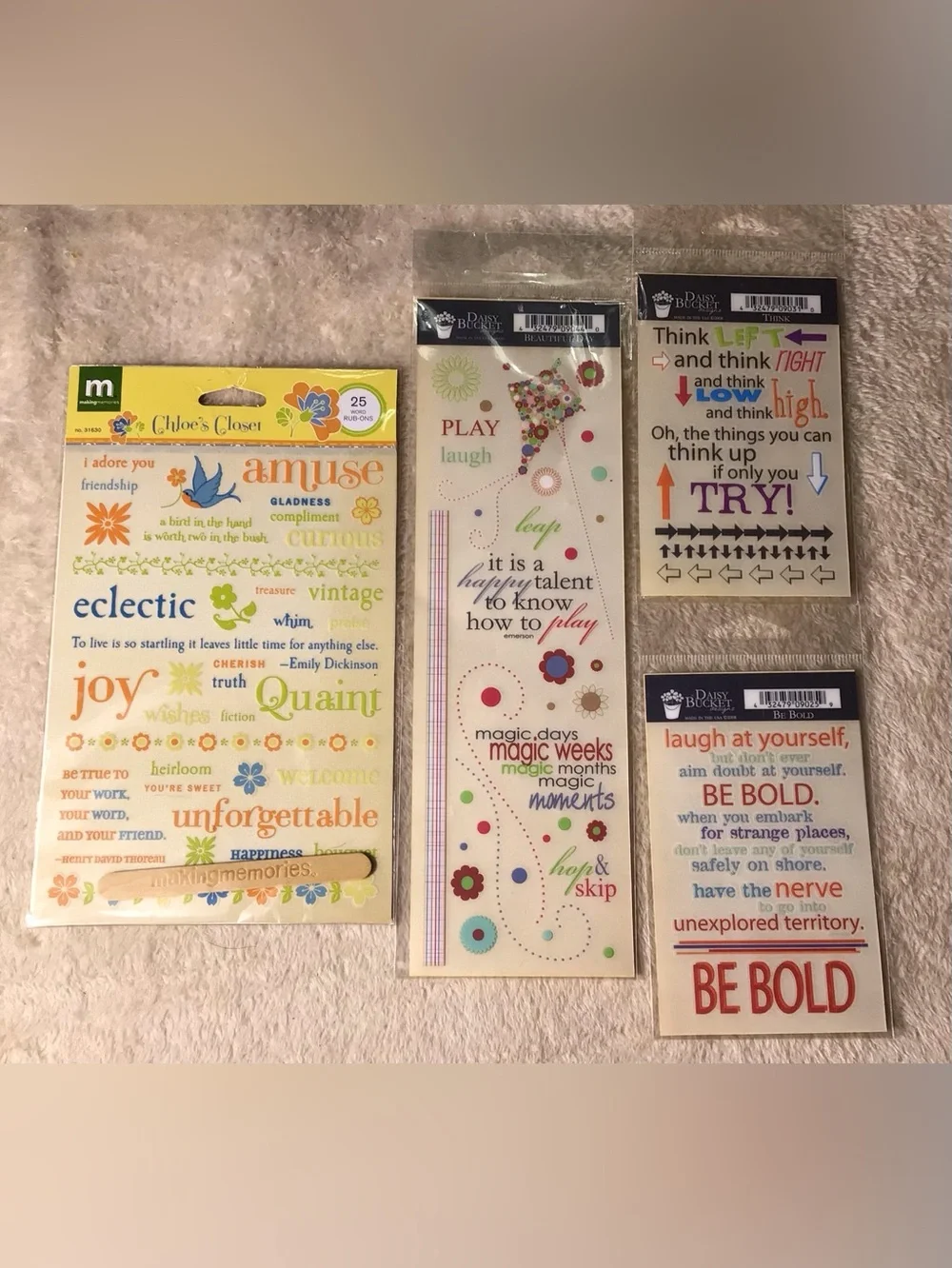 Quote rub-on transfers